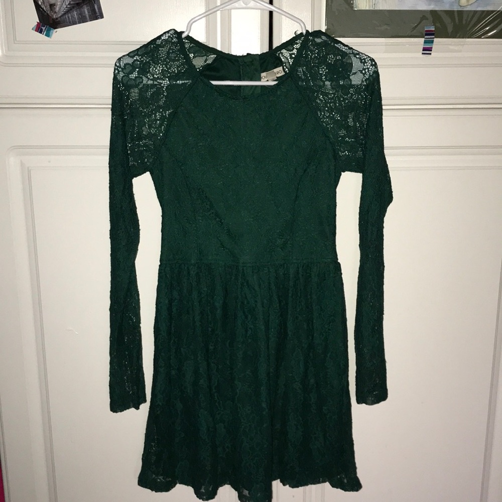 green lacey dress for spring !
